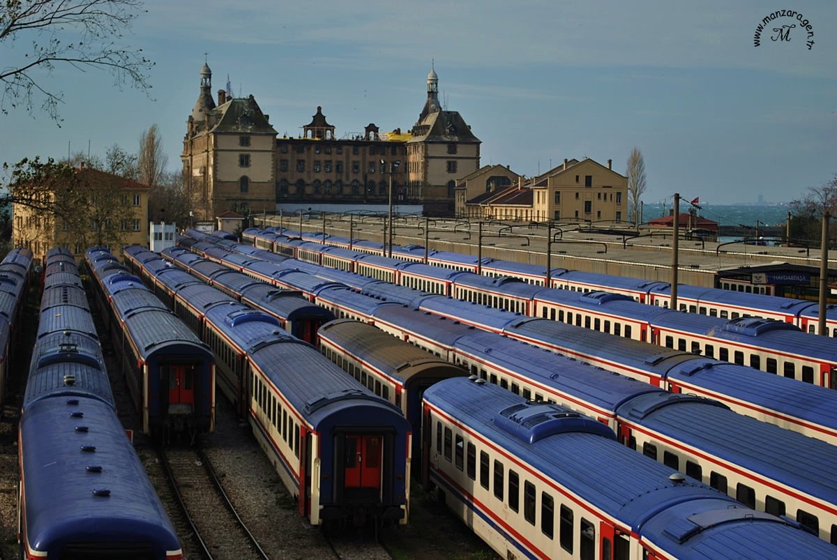 Many trains. Turkey Transportation Plan.